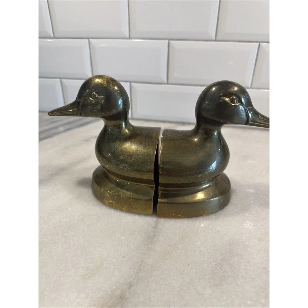 Vintage Carolina Brass‎ Duck Bookends ES0021